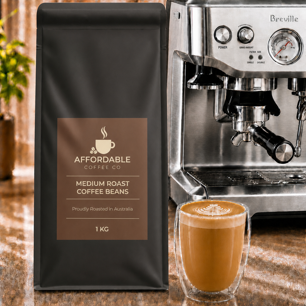 Premium Medium Roast Coffee Beans 1kg – Everyday Blend